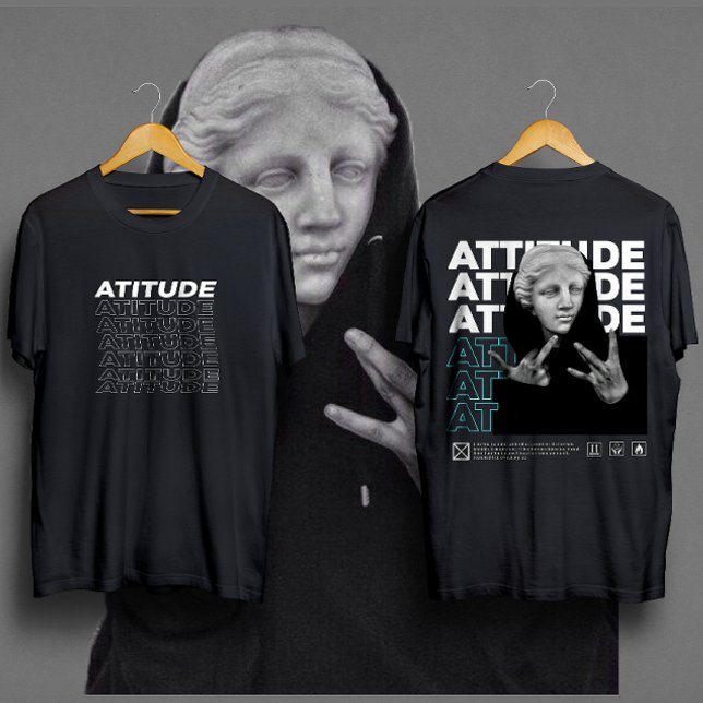 T-shirt ATITUDE Style graphique classique David de Michel- (Créateur téléchargé)