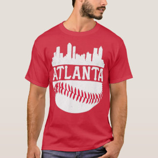 T-shirt Atlanta Baseball Vintage ATL Skyline Brave Retro G