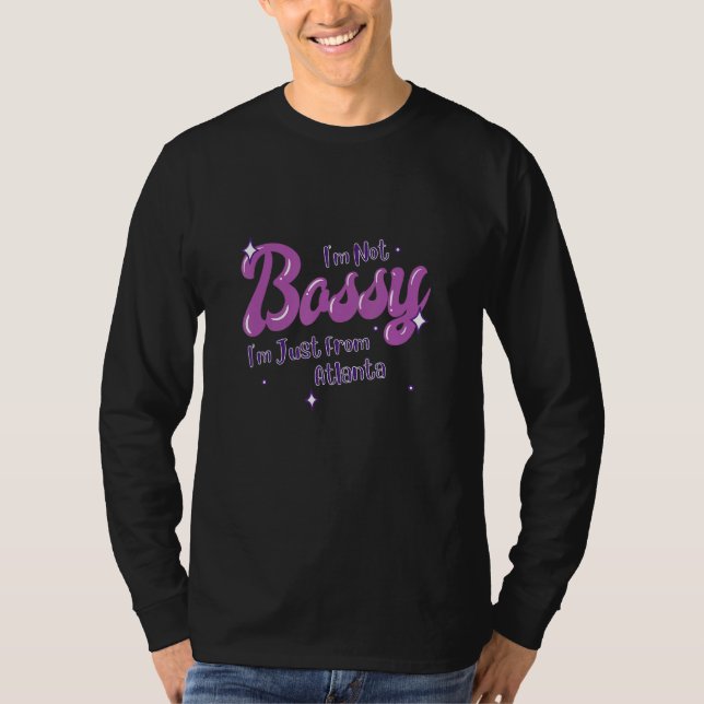 T-shirt Atlanta Funny Native State Flag Pride Bossy (Devant)