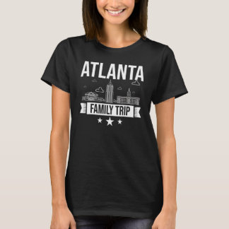 T-shirt Atlanta Georgia City Trip Skyline Carte Voyage