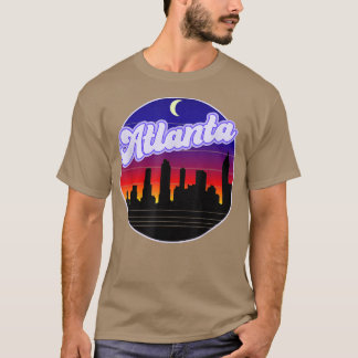 T-shirt Atlanta, Georgia Cityscape Skyline at Night