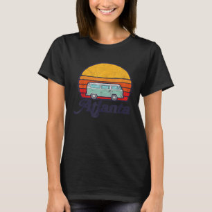 T-shirt Atlanta Georgia Vintage Hippie Van Surf Style Sun