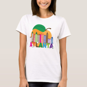 T-shirt Atlanta, Géorgie Peach Skyline
