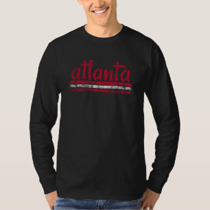 T-shirt Atlanta Géorgie Rétro Vintage Patiné Rappel 