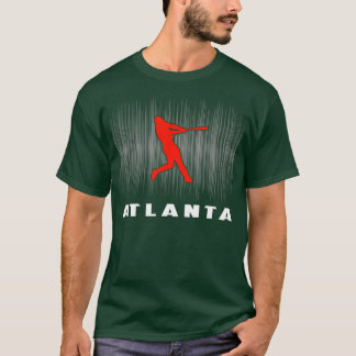 T-shirt Atlanta Retro Joueur de baseball I Love Atlanta Me