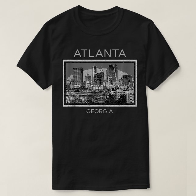 T-shirt Atlanta Skyline Georgia Peach State Family Vacati (Design devant)