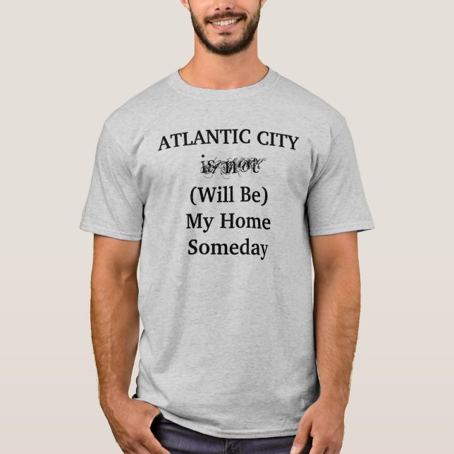 T-shirt ATLANTIC CITY New Jersey Accueil Un jour Voyage (Devant)