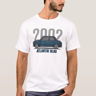 T-shirt Atlantik Blue BMW 2002 Illustration | Classique