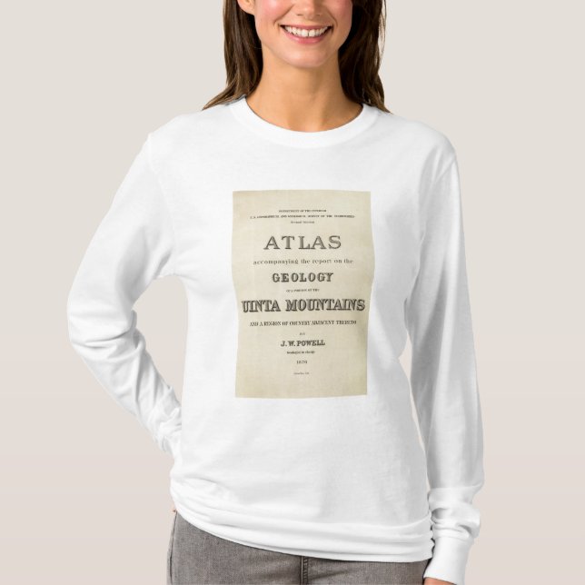 T-shirt Atlas de page titre accompagnant le rapport (Devant)