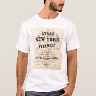T-shirt Atlas de page titre de New York, proximité