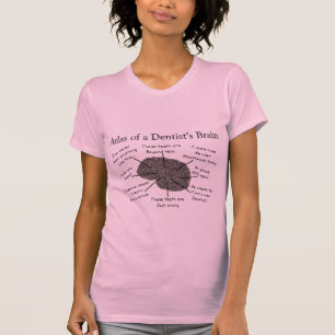 T-shirt Atlas du cerveau d'un dentiste
