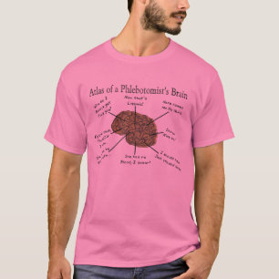 T-shirt Atlas du cerveau d'un Phlebotomist