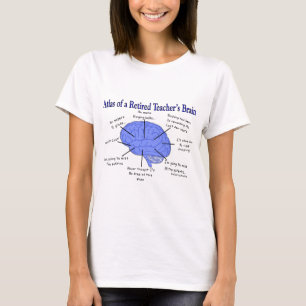 T-shirt Atlas du cerveau Gfits d'un professeur retraité