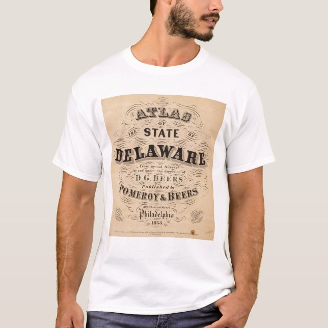 T-shirt Atlas du Delaware (Devant)