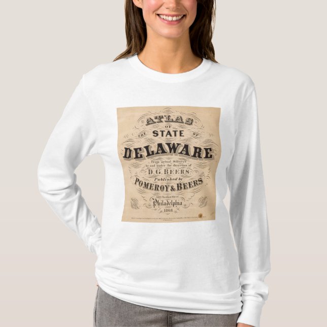 T-shirt Atlas du Delaware (Devant)
