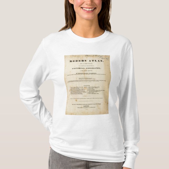 T-shirt Atlas moderne de page titre (Devant)