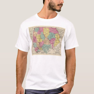 T-shirt Atlas topographique des comtés 3 du Maryland