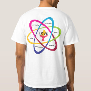 T-shirt Atom des valeurs partagées - Unitaire Universalist