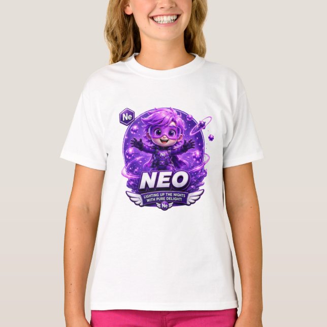 T-SHIRT ATOME NEON D'ATOMIVRA (Devant)