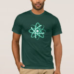 T-shirt Atome vert éclatant<br><div class="desc">Atom - un design cool pour tous les scientifiques. Un cadeau parfait pour un étudiant ou un enseignant. Customisez avec vos initiales et votre couleur.</div>