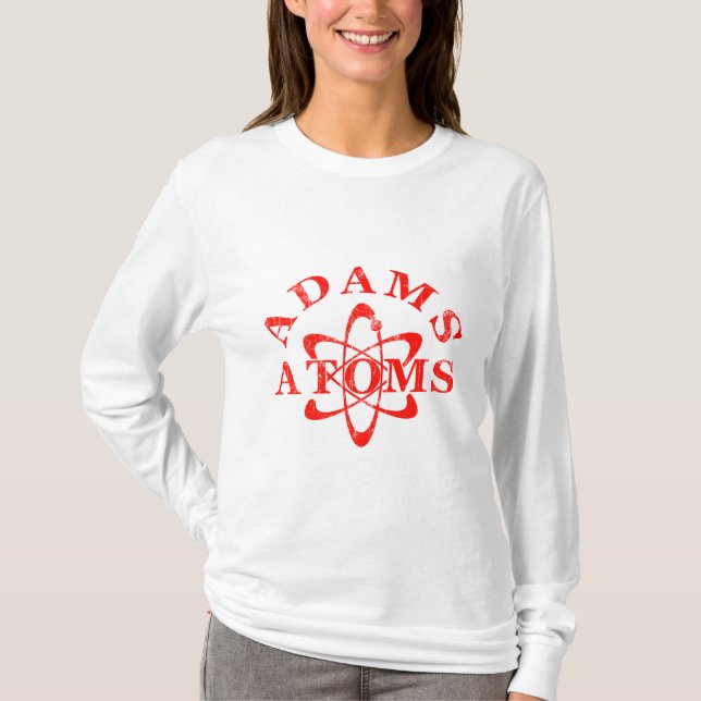 T-shirt Atomes d'Adams de ballots (Devant)