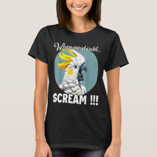 T-shirt Atoo Meme T, cri drôle de cacatoès à huppe jaune