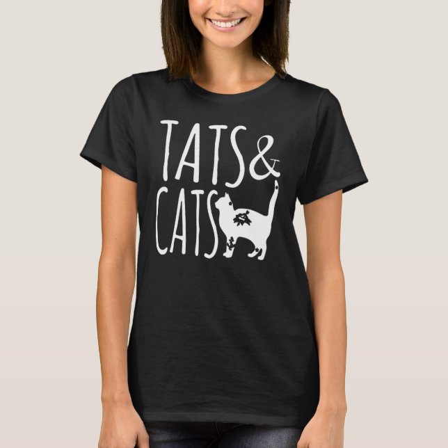 T-shirt Ats et chats design cool (Devant)