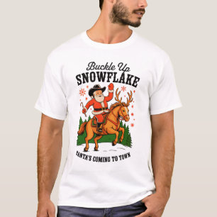 T-shirt Attachez votre ceinture Snowflake Rodeo Cowboy San