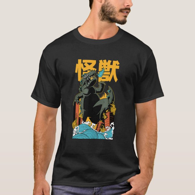 T-shirt Attack of Japanese Kaijü Giant Monster Creature (Devant)