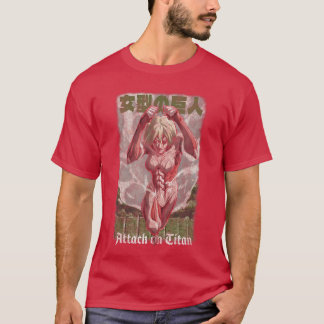 T-shirt Attack onitan Vintage Distressedhe Femaleitan Anim