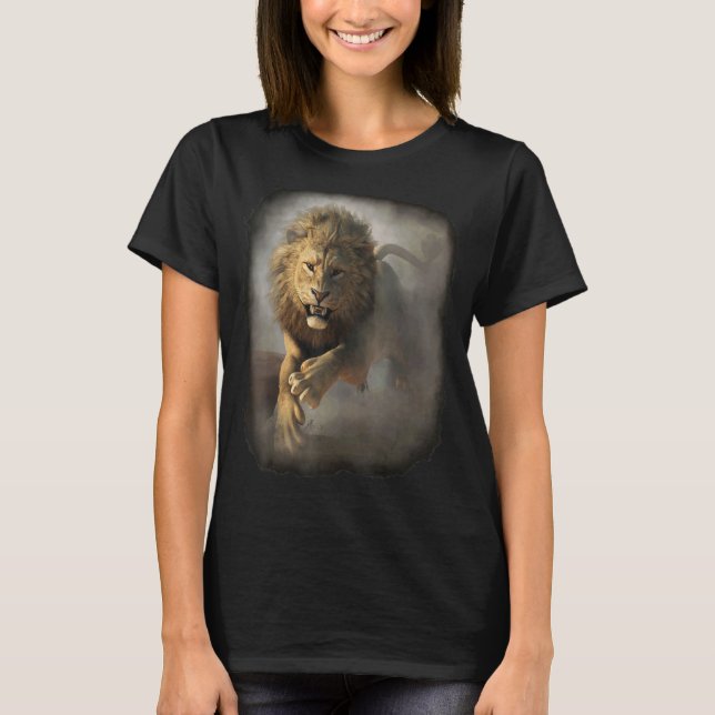 T-shirt Attaque au lion (Devant)