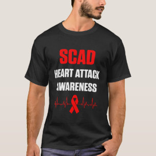 T-shirt Attaque cardiaque SCAD Survivor Heartbeat Warrior 