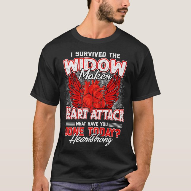 T-shirt Attaque cardiaque Survivant Open Heart Chirurgie C (Devant)
