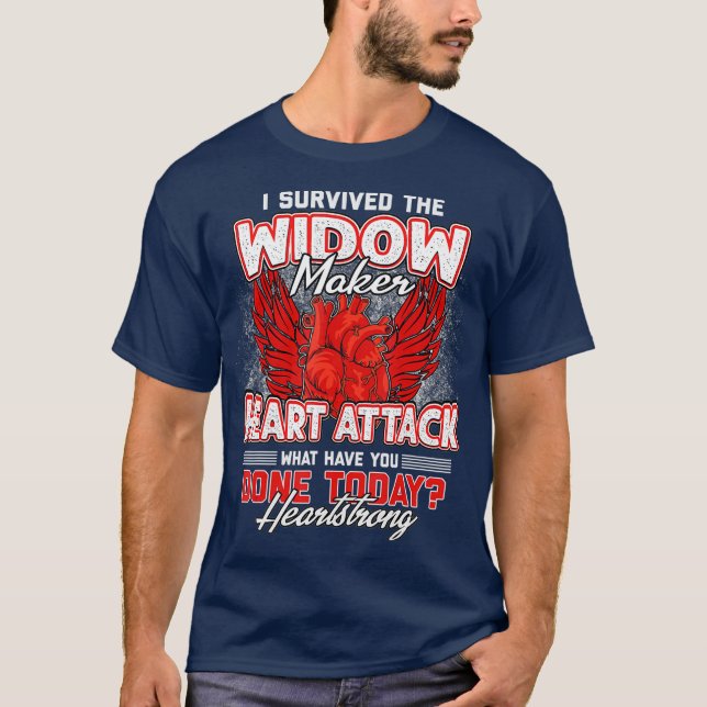 T-shirt Attaque cardiaque Survivant Open Heart Chirurgie C (Devant)