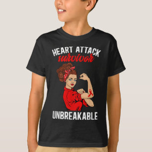 T-shirt Attaque cardiaque Survivor Incassable Attaque card