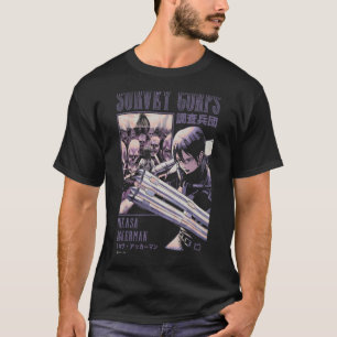 T-shirt Attaque contre Titan Mikasa Ackerman Survey Corps 