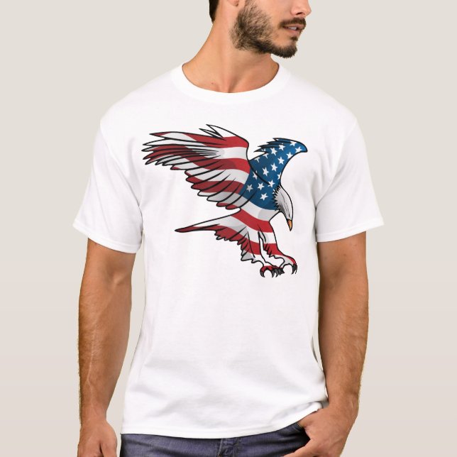T-shirt Attaque d'aigle (Devant)