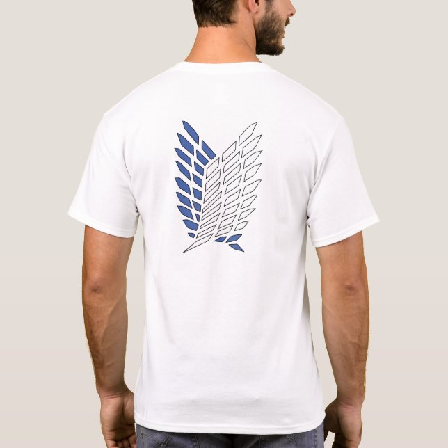 T-shirt Attaque d'Anime Titan (Dos)