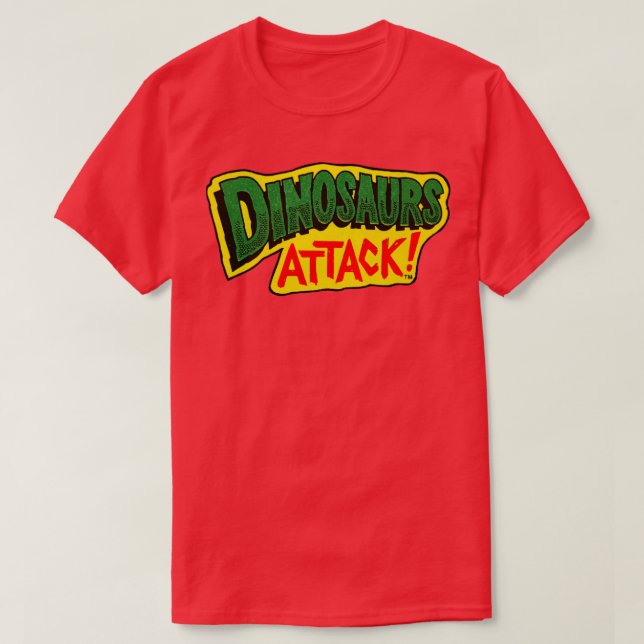 T-shirt Attaque de dinosaures (Design devant)