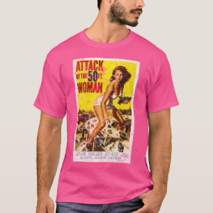 T-shirt Attaque De La Femme De 50 Pieds Vintage B-Movie