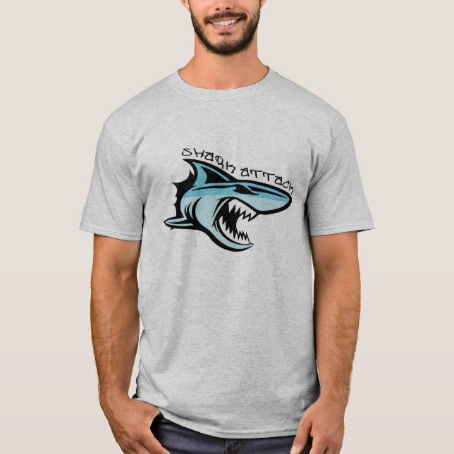 T-shirt attaque de requin (Devant)