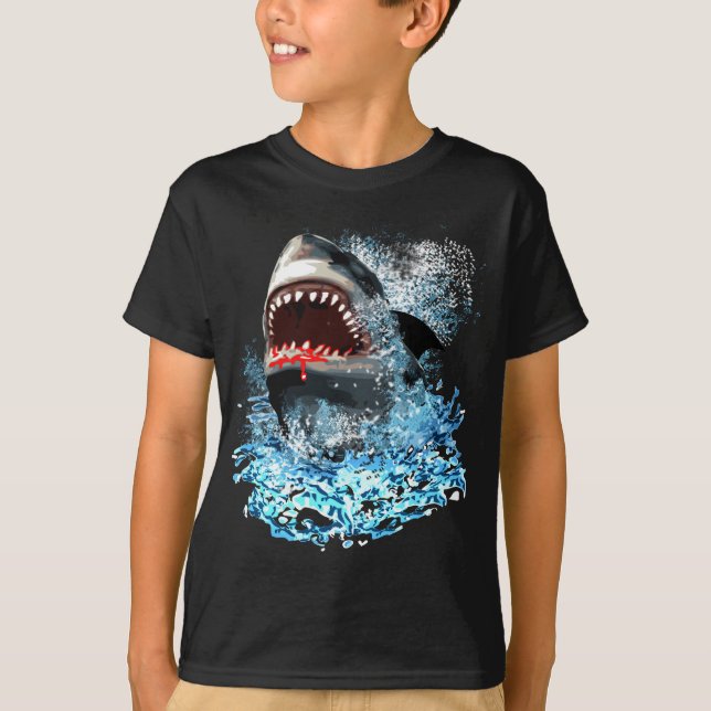 T-shirt Attaque de requin ! (Devant)
