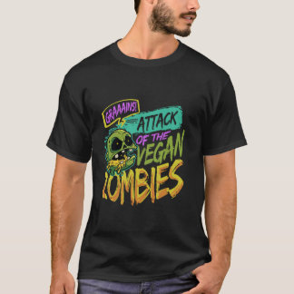 T-shirt Attaque De Zombies Végétariens Halloween