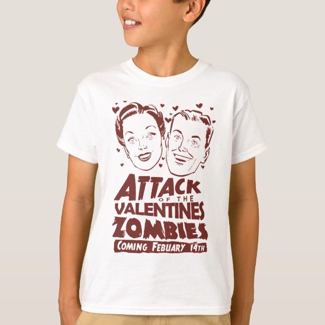 T-shirt Attaque des Valentines Zombies (Devant)