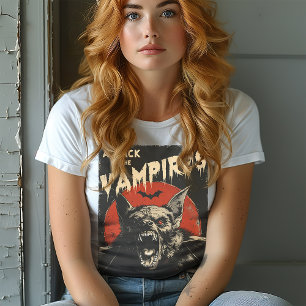 T-shirt Attaque des Vampires Rockabilly Vintage