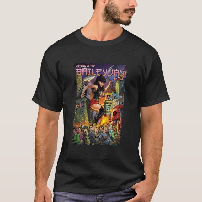 T-shirt Attaque du Bailey Jay Show Baseball ¾ manche (Devant)