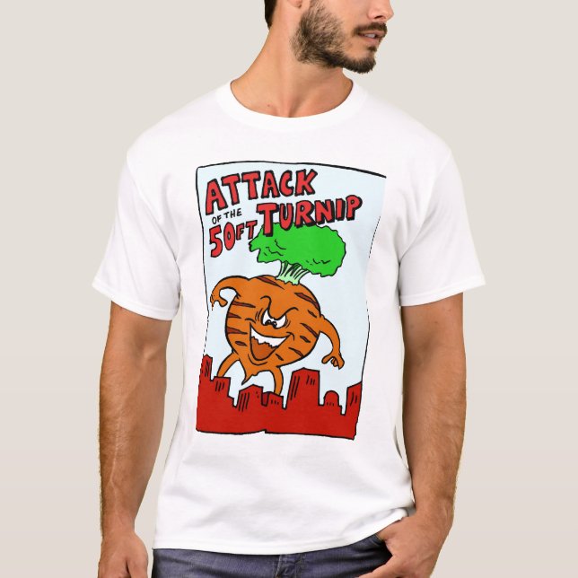 T-shirt Attaque du navet de 50ft (Devant)