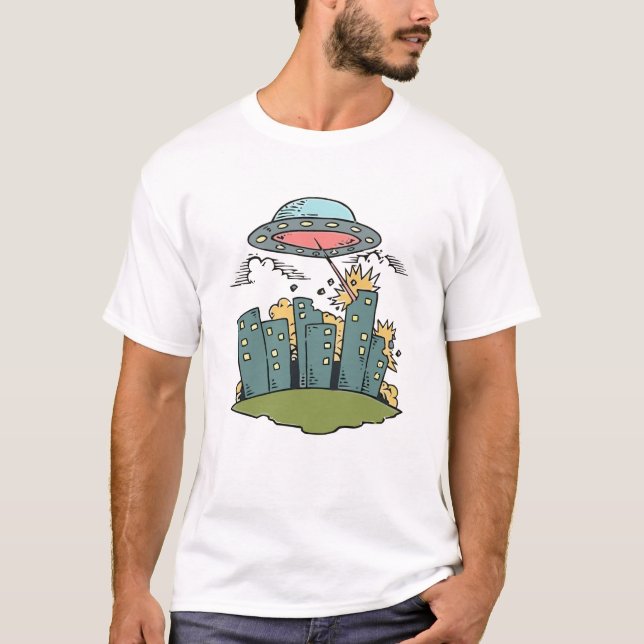 T-shirt Attaque extraterrestre (Devant)