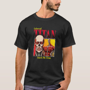 T-shirt Attaque sur Titan Saison 4 Colossal Titan Gradient