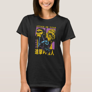 T-shirt Attaque sur Titan Saison 4 Fractionner les cadres